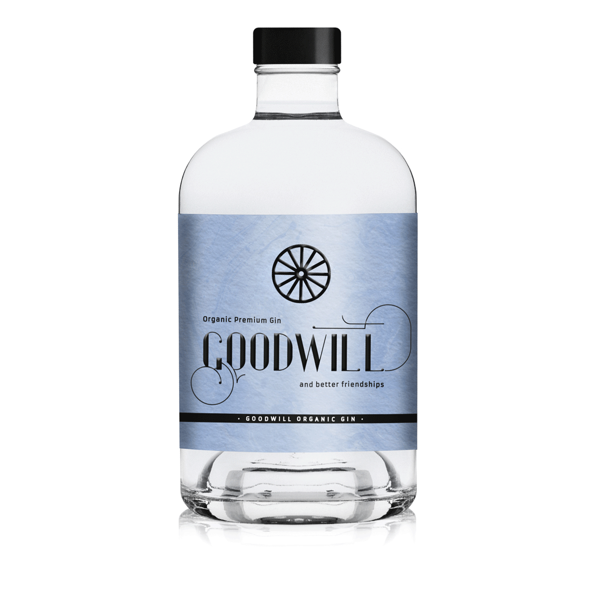 Flasche Goodwill Organic Gin (gerade) - Goodwill Spirits